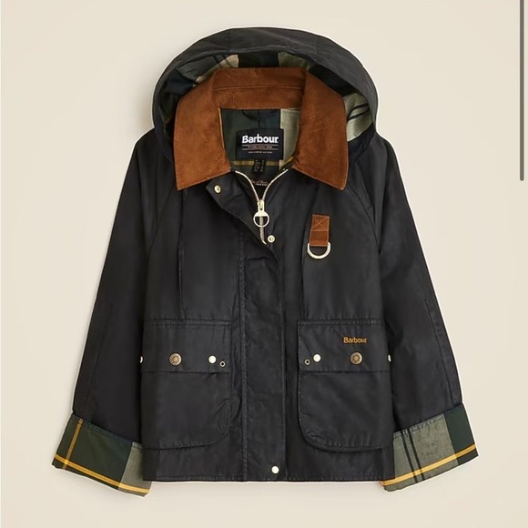 Barbour Jackets & Blazers - J Crew Barbour® Erma waxed jacket Size 14 Black